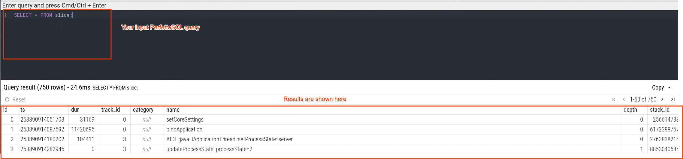 Query UI